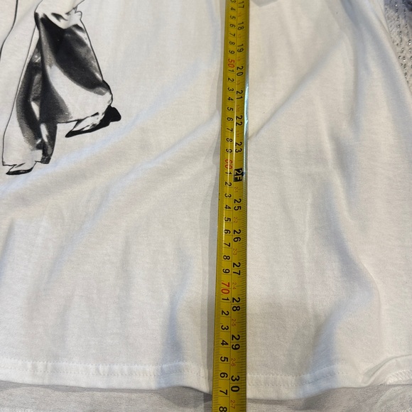 Jimmy Page From Led Zeppelin White Graphic T-Shirt with Musician Print - Picture 6 of 6